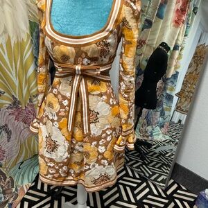 Zimmermann Cream and Brown Garment